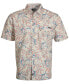 ფოტო #1 პროდუქტის Men's Hide N Sea Graphic Print Short-Sleeve Button-Up Shirt