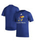 Фото #1 товара Men's Royal Kansas Jayhawks Fadeaway Basketball Pregame AEROREADY T-shirt