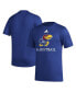 Men's Royal Kansas Jayhawks Fadeaway Basketball Pregame AEROREADY T-shirt