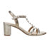 VANELi Midge Studded Metallic Block Heels Womens Gold Casual Sandals MIDGE-3109