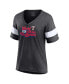 Фото #3 товара Women's Heather Charcoal Texas Rangers 2023 World Series Champions Appeal Play Tri-Blend V-Neck T-shirt