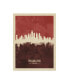 Michael Tompsett Philadelphia Pennsylvania Skyline Red II Canvas Art - 20" x 25"