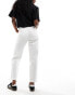 ASOS DESIGN high rise relaxed mom jean in white