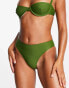 4th & Reckless aimi high waist bikini bottom in khaki