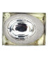 Фото #1 товара Chrome Plated Crystal Embellished Ceramic Ashtray