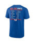 Фото #3 товара Men's Royal, White New York Giants Two-Pack 2023 Schedule T-shirt Combo Set