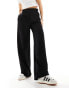 Monki high waist wide leg tailored trousers in black Черный, 50 - фото #1