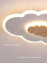 Фото #5 товара Светильник потолочный облака FANLG LED, Дерево, Dimmable, 3000 К - 6000 К, 40 см 20 Вт, Современные светодиодные потолочные светильники для детской комнаты, детской, спальни, гостиной [Класс энергии A+]