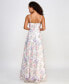 Фото #2 товара Juniors' Floral-Embroidered Corset Gown, Created for Macy's