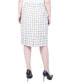 ფოტო #2 პროდუქტის Petite Slim Tweed Double Knit Skirt