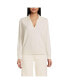 Women's Cashmere Johnny Collar Sweater Fresh ivory, Small - фото #1