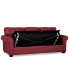 Фото #9 товара Orid 84" Queen Leather Roll Arm Sleeper, Created for Macy's
