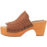 Dingo Dreamweaver Woven Clog Womens Brown Casual Sandals DI349-TAN
