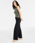 Фото #2 товара Women's High-Rise Pull-On Wide-Leg Ponté-Knit Pants, Created for Macy's