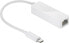 Фото #1 товара Wentronic Goobay 66255 USB-C RJ-45 White cable interface/gender adapter