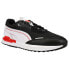 Фото #4 товара Puma City Rider As Lace Up Mens Black, White Sneakers Casual Shoes 382554-01