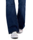 Juniors' Mid-Rise Flared Utility Jeans