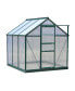 Фото #1 товара 6' x 6' x 7 Greenhouse Aluminum Frame Walk-In Garden Polycarbonate
