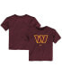 ფოტო #1 პროდუქტის Toddler Boys and Girls Burgundy Washington Commanders Team Logo T-shirt