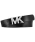 Фото #2 товара Ремень с пряжкой с логотипом Michael Kors Signature Reversible.