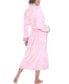 ფოტო #4 პროდუქტის Women's Long Cozy Loungewear Belted Robe