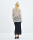 ფოტო #3 პროდუქტის Women's Semi-Transparent Knitted Sweater