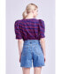 Фото #5 товара Women's Stripe Knit T-Shirt