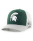 Men's Green Michigan State Spartans Side Note Trucker Snapback Hat