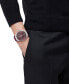 ფოტო #5 პროდუქტის Men's Swiss Chronograph Greca Extreme Burgundy Silicone Strap Watch 45mm