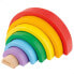 Фото #1 товара WOOMAX Rainbow Wooden Construction Toy 6 Pieces