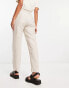 & Other Stories belted linen trousers in beige