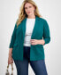 ფოტო #1 პროდუქტის Plus Size 3/4-Sleeve Blazer, Created for Macy's