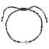 Фото #1 товара Black Kabbalah Bracelet with Cross 13023.3 black