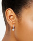 ფოტო #2 პროდუქტის Lab Grown Diamond Halo Drop Earrings (1-1/4 ct. t.w.) in 14k White, Yellow or Rose Gold