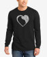 Фото #1 товара Men's Dog Heart Word Art Long Sleeve T-shirt