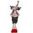 Декоративная фигура Рождественский олень Красный Серый полиэстер 13 x 65 x 18 cm (4 штук)