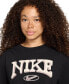 ფოტო #3 პროდუქტის Women's Sportswear Cotton Logo Short-Sleeve T-Shirt