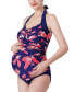 Фото #2 товара Dulce Maternity UPF 50+ Tankini Top & Bottom 2-Piece Swim Set
