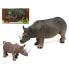 Фото #1 товара ATOSA Set Animals Of The Rhinos Selva 2 Assorted Figure