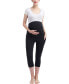 ფოტო #2 პროდუქტის Maternity Essential Stretch Pocket Crop Leggings