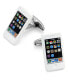 Фото #1 товара Sutton by Men's Silver-Tone iPhone Cufflinks