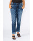 Фото #1 товара Plus Size High Rise Boyfriend Jeans