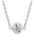 De Beers Forevermark diamond Bezel Pendant Necklace (1/3 ct. t.w.) in 14k White Gold, 16" + 2" extender - фото #3