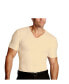 Фото #1 товара Men's Big & Tall Insta Slim Compression Short Sleeve V-Neck T-Shirt