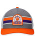 Фото #4 товара Men's Gray, Orange Clemson Tigers Aurora Trucker Adjustable Hat
