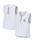 ფოტო #1 პროდუქტის Women's White St. Louis Cardinals Lace-Up Tank Top