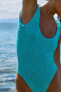 TEXTURED STRETCH SWIMSUIT