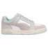 Фото #1 товара Puma Slipstream Lo Stitched Lace Up Womens Grey, White Sneakers Casual Shoes 38