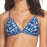 Фото #1 товара Lucky Brand 155175 Women's Reversible Blue Bikini Top Size Large