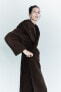 Фото #20 товара Пальто из смесовой шерсти manteco с капюшоном — zw collection ZARA
